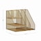 Martha Stewart Ryder Gold Mesh Metal Large Desktop Organizer with Magazine File Holder, Pen Holder, and Storage HH-OHD03-GLD-MS - alternate 10